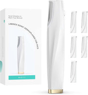 Sonic Dermaplaning Tool for Face – Rechargeable Exfoliating Razor with 6 Blades, Facial Hair & Peach Fuzz Remover for Smooth, Glowing Skin