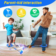 LED Ankle Skip Ball for Kids 2 Pack - Interactive Jump Rope with Counter, Timer & Calorie Tracker