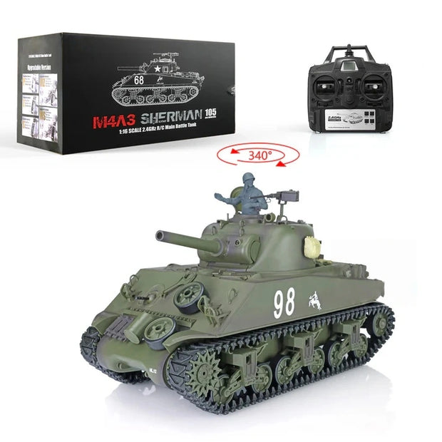 M4A3 Sherman RTR RC Tank - Ready for Battle!&nbsp;🎯⚡