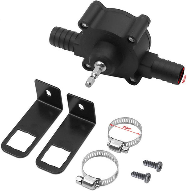 Drill-Powered Transfer Pump | Mini Self-Priming Utility Pump for Water, Oil & Fluids