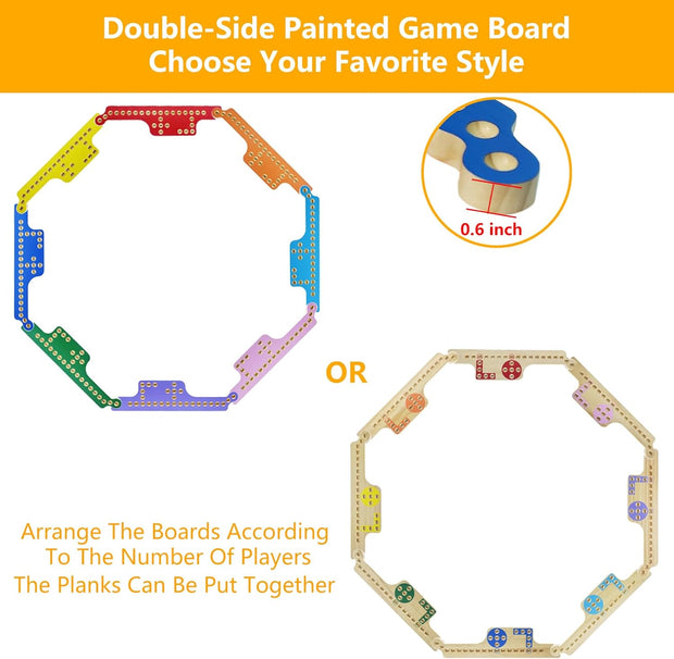 Jokers & Marbles: The Ultimate Strategy Board Game Set for 2-8 Players | Family Fun & Team Challenge