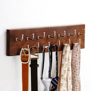 ProWall Belt & Tie Organizer - Solid Wood & Metal Hanger (Holds 28+ Belts)