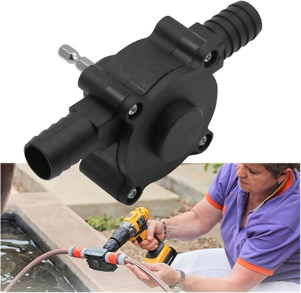 Drill-Powered Transfer Pump | Mini Self-Priming Utility Pump for Water, Oil & Fluids