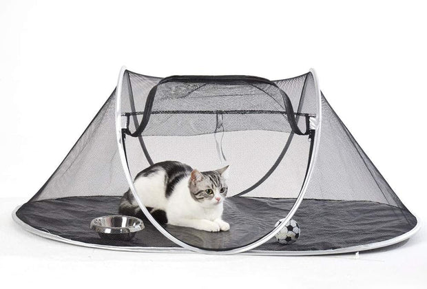Pop-Up Portable Pet Tent for Cats & Small Dogs - Indoor/Outdoor Use