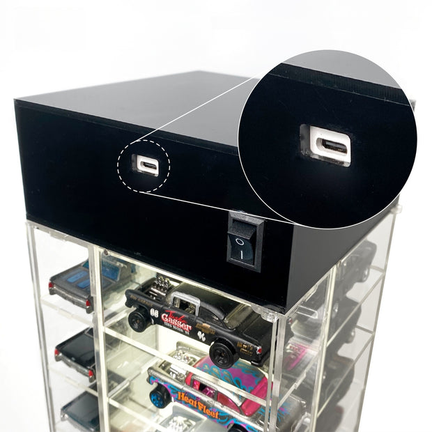 DISPLAY SPINNER - 9-Tier Rotating Display Stand with LED Lighting&nbsp;🌀✨