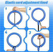 LED Ankle Skip Ball for Kids 2 Pack - Interactive Jump Rope with Counter, Timer & Calorie Tracker