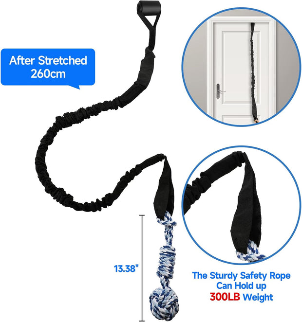 Spring Pole Bungee Tug Toy for Dogs – Outdoor/Indoor Tug-of-War, Teeth Cleaning & Muscle Training