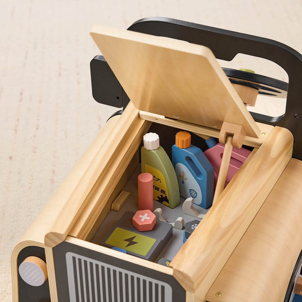 Wooden Car Mechanic Playset