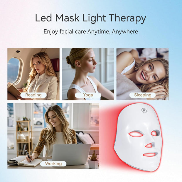 7-in-1 LED Face Mask | Smooth, Brighten & Refresh Your Skin