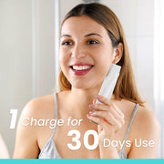 Sonic Dermaplaning Tool for Face – Rechargeable Exfoliating Razor with 6 Blades, Facial Hair & Peach Fuzz Remover for Smooth, Glowing Skin
