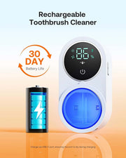 SteriBrush Pro: Smart UV Toothbrush Sanitizer & Holder with LED Display
